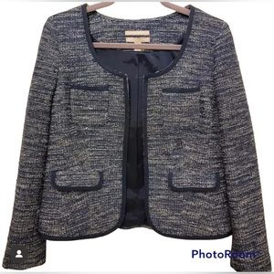 Banana Republic Blue tweed Italian fabric jacket